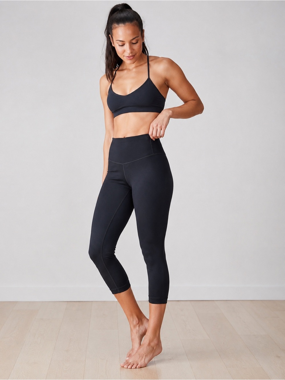 Lululemon Black Align High-Rise Crop Leggings (Women's Size 10)